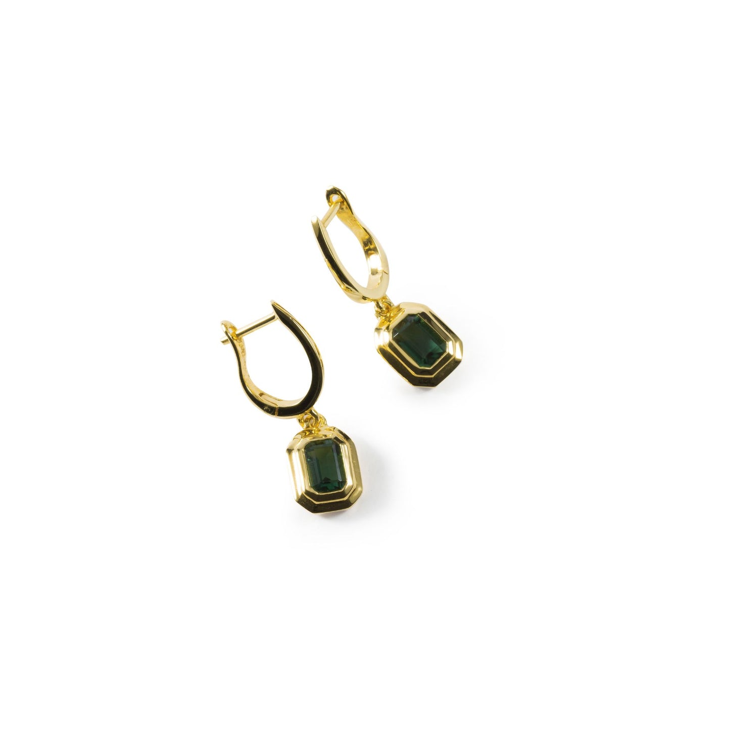 Emerald Edge Earrings