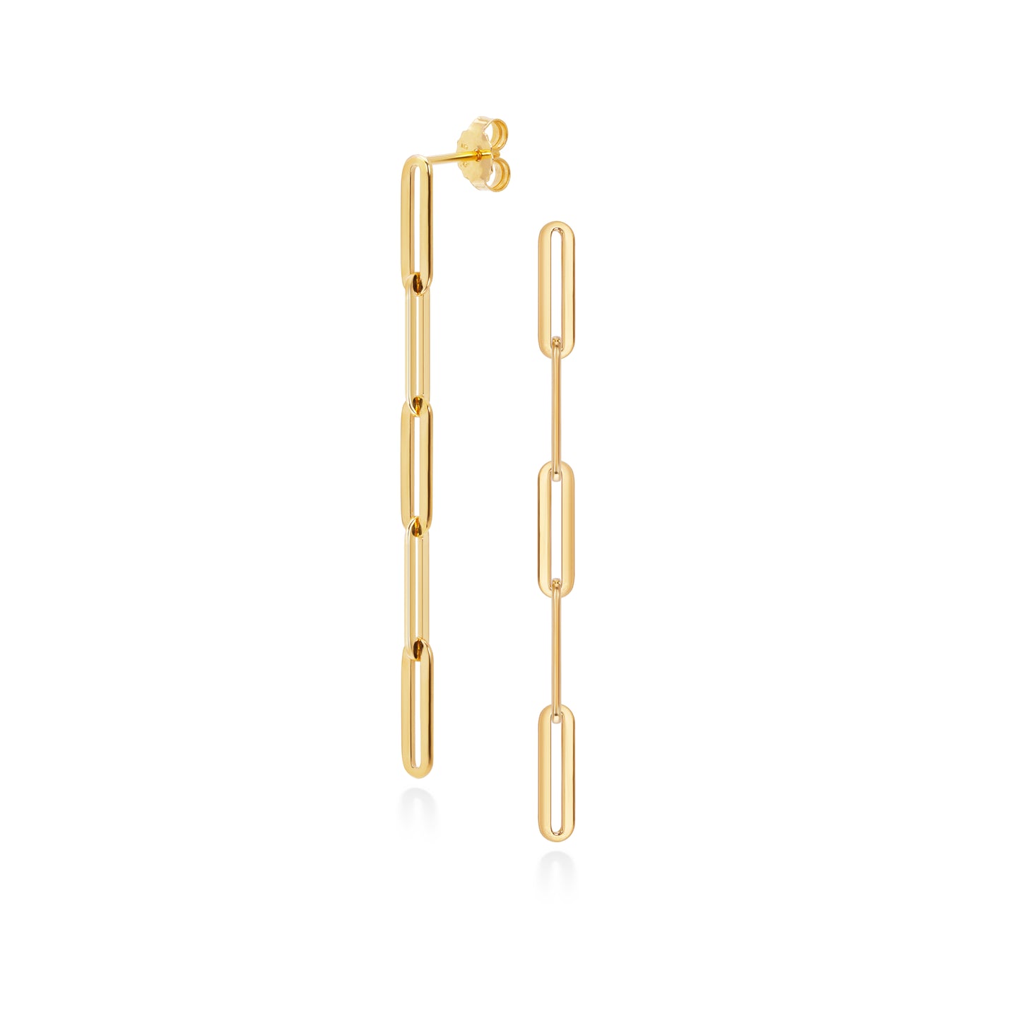 Chain Link Drop Earrings | 18K Gold Plated Sterling Silver