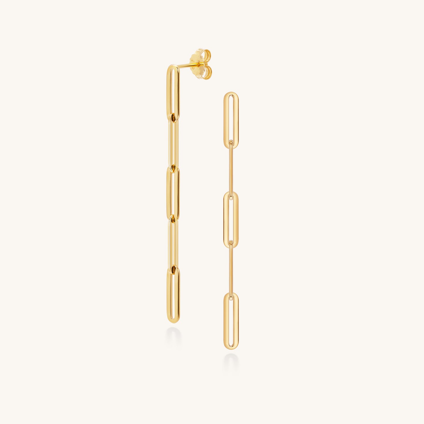 Chain Link Drop Earrings | 18K Gold Plated Sterling Silver