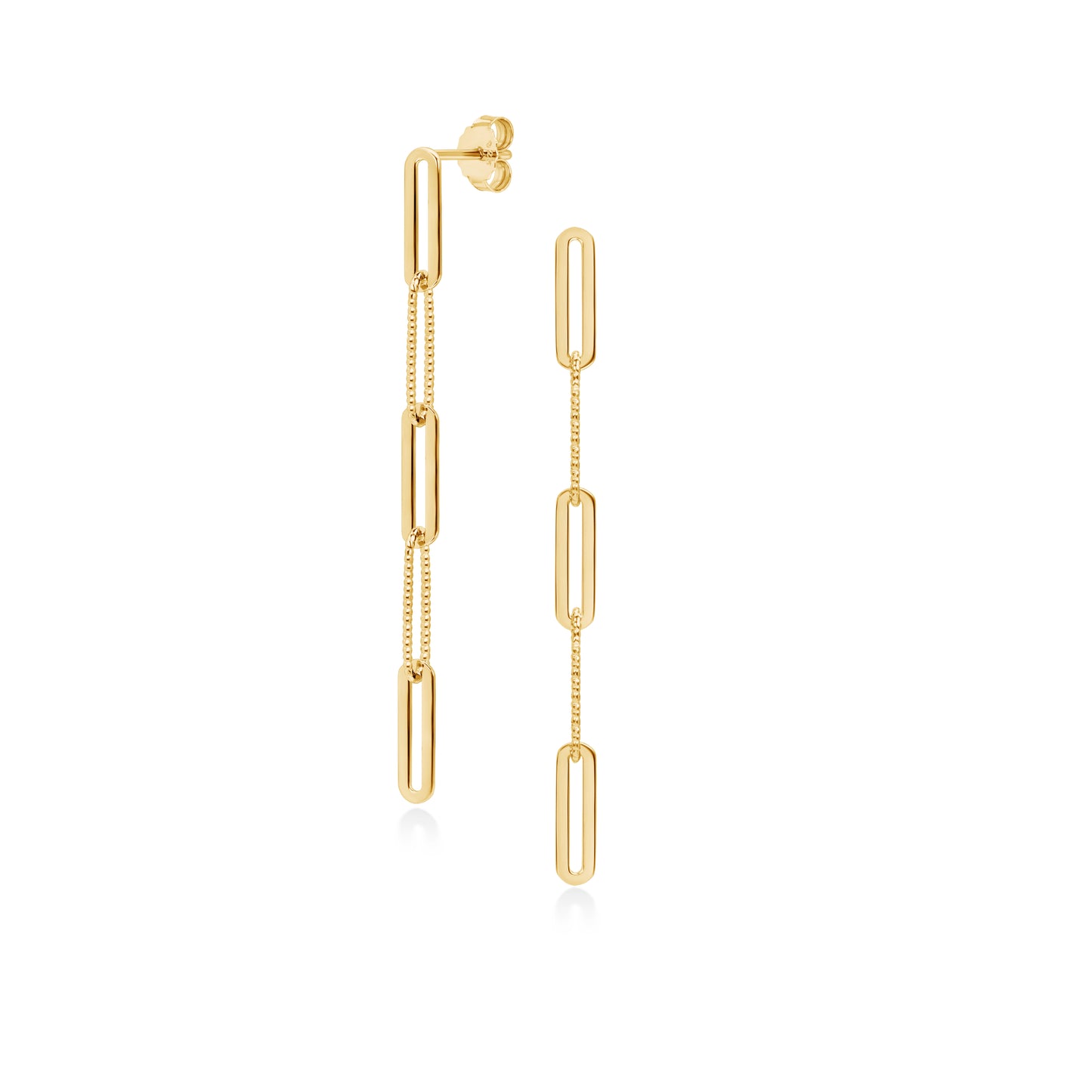 Chain Link Drop Earrings | 18K Gold Plated Sterling Silver