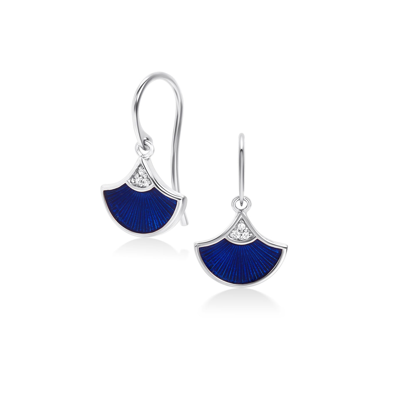 Sensu Drop Earrings – 18K White Gold Plated