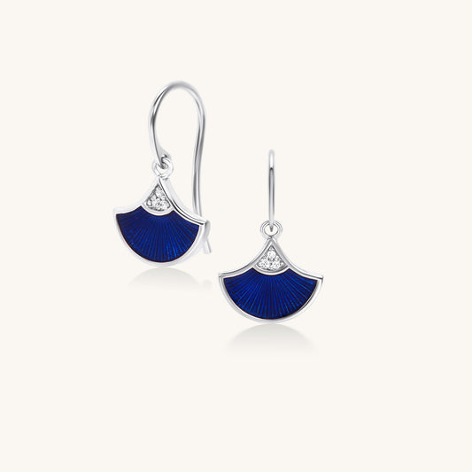 Sensu Drop Earrings – 18K White Gold Plated