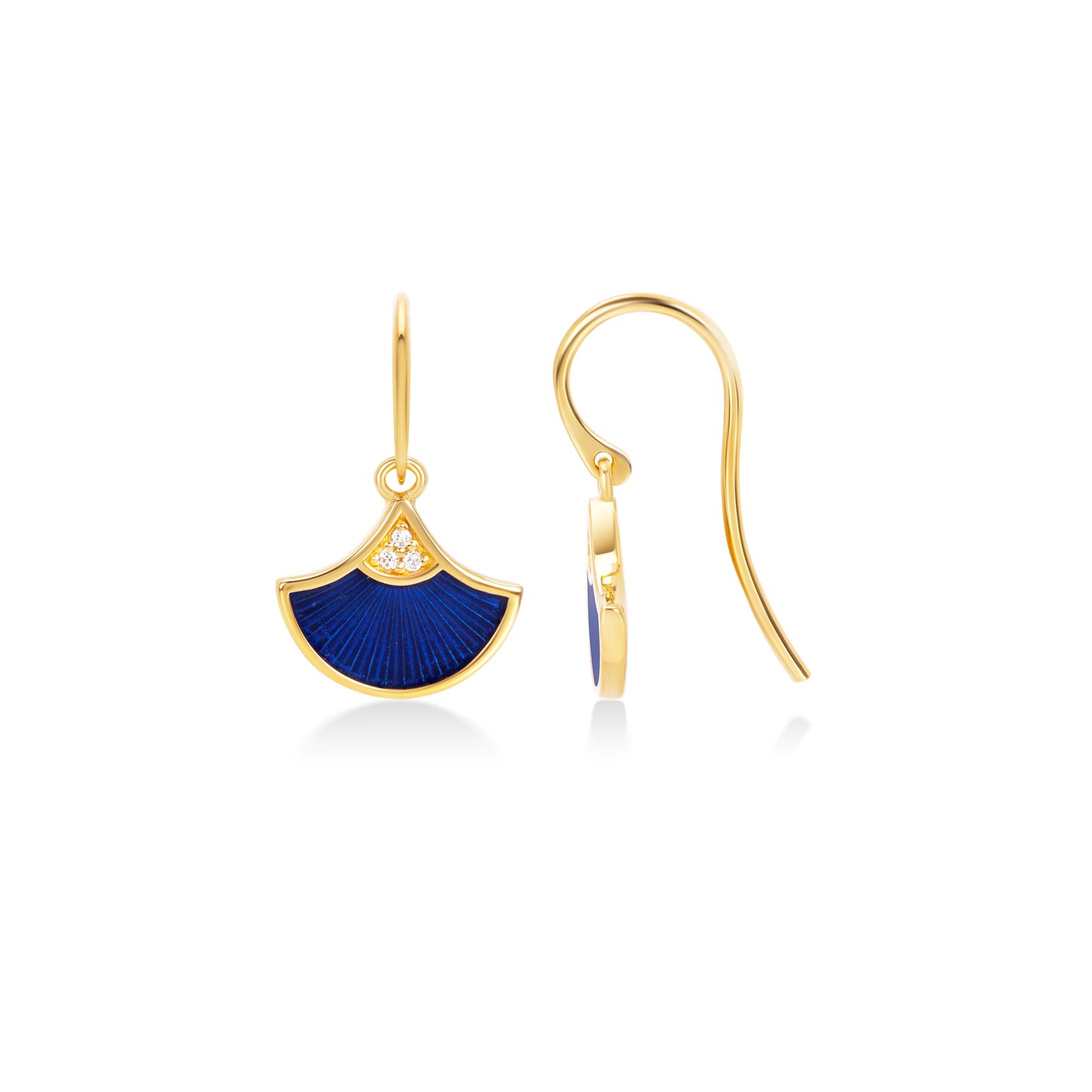 Sensu Drop Earrings – 18K Yellow Gold Plated