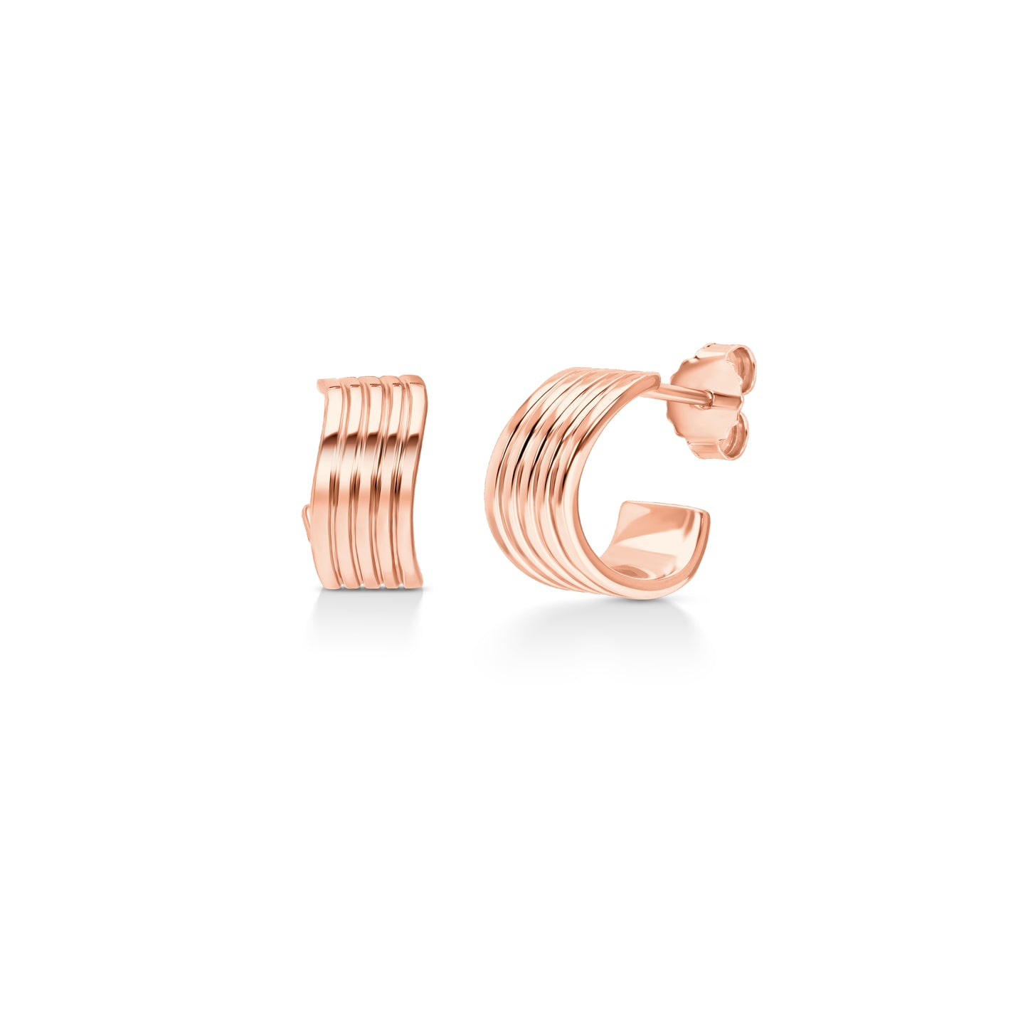 Linéa Mini Hoops – Rose Gold