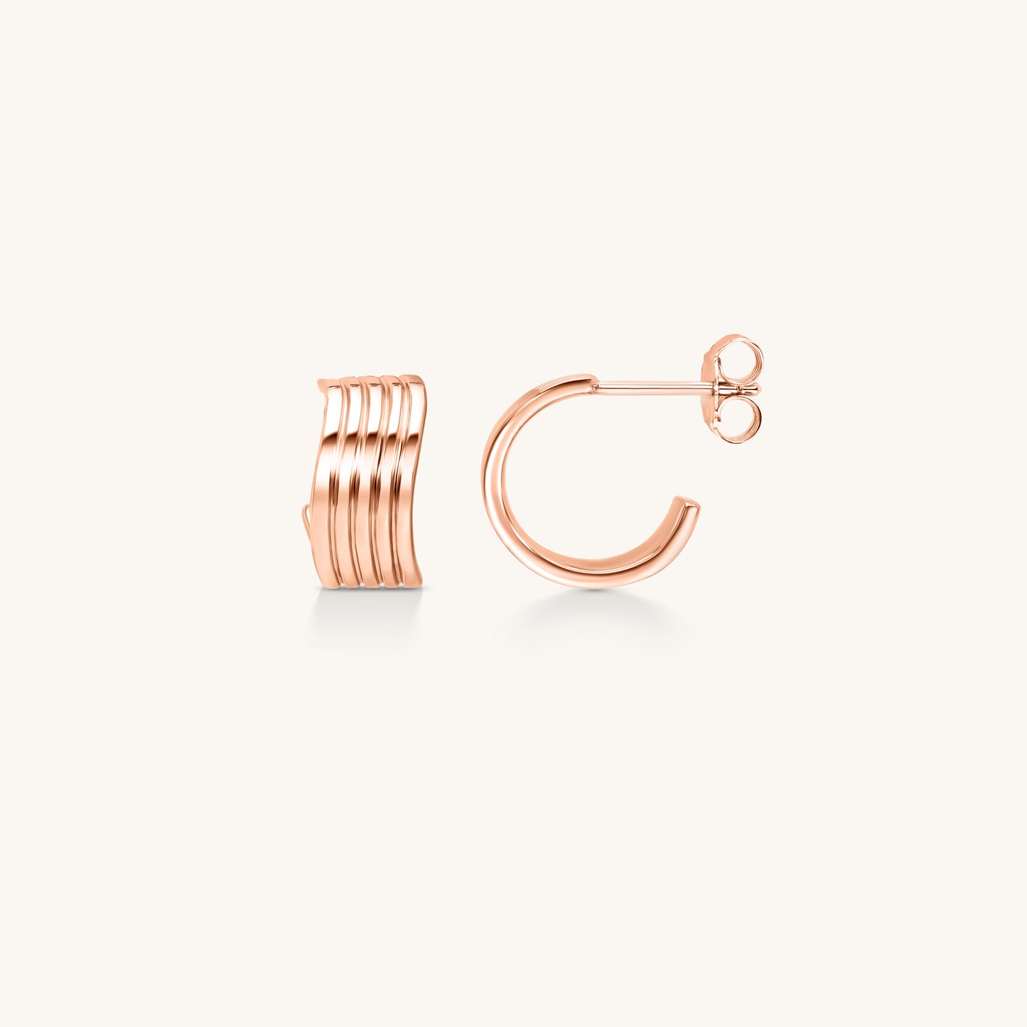 Linéa Mini Hoops – Rose Gold