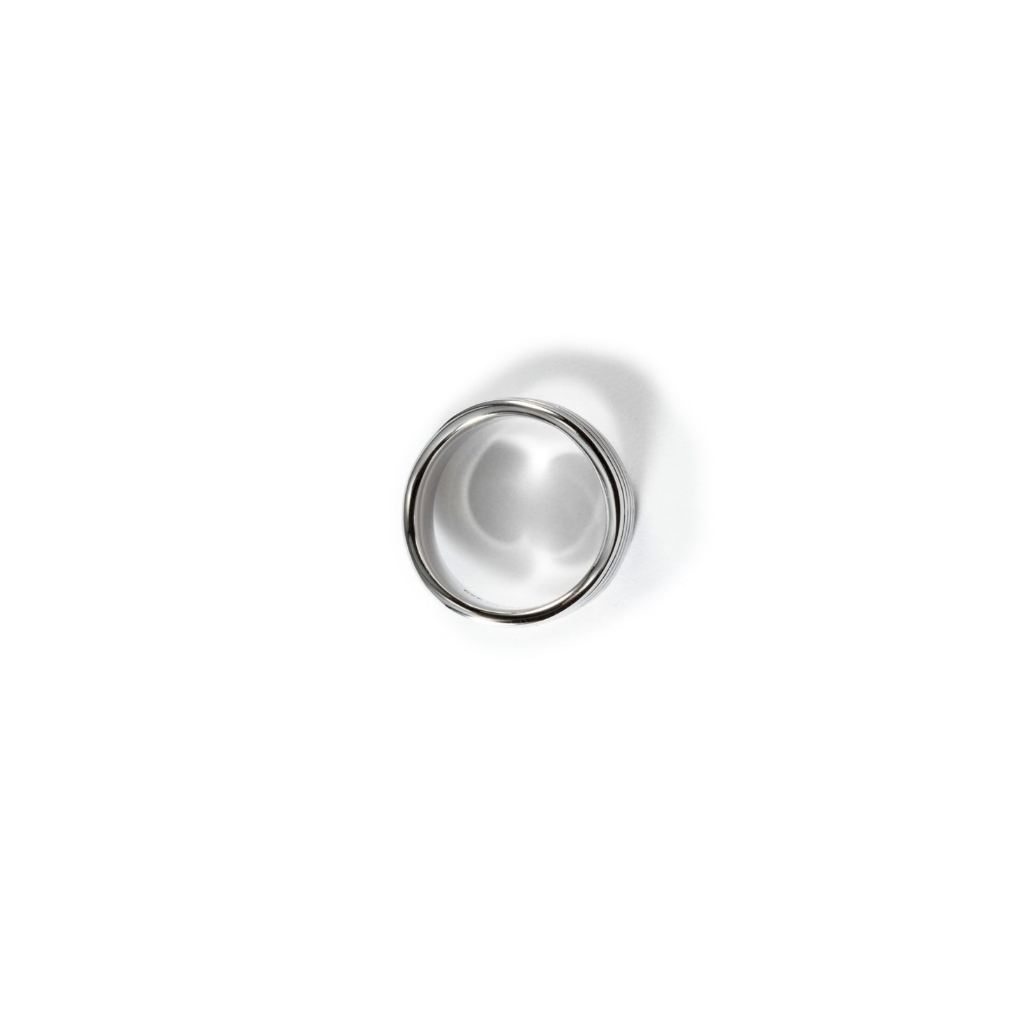 Sculpted Wave Band – 18K White Gold Plated