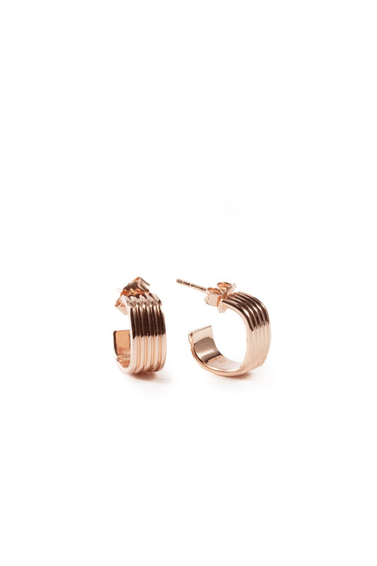 Linéa Hoops – 18k Rose Gold Plated