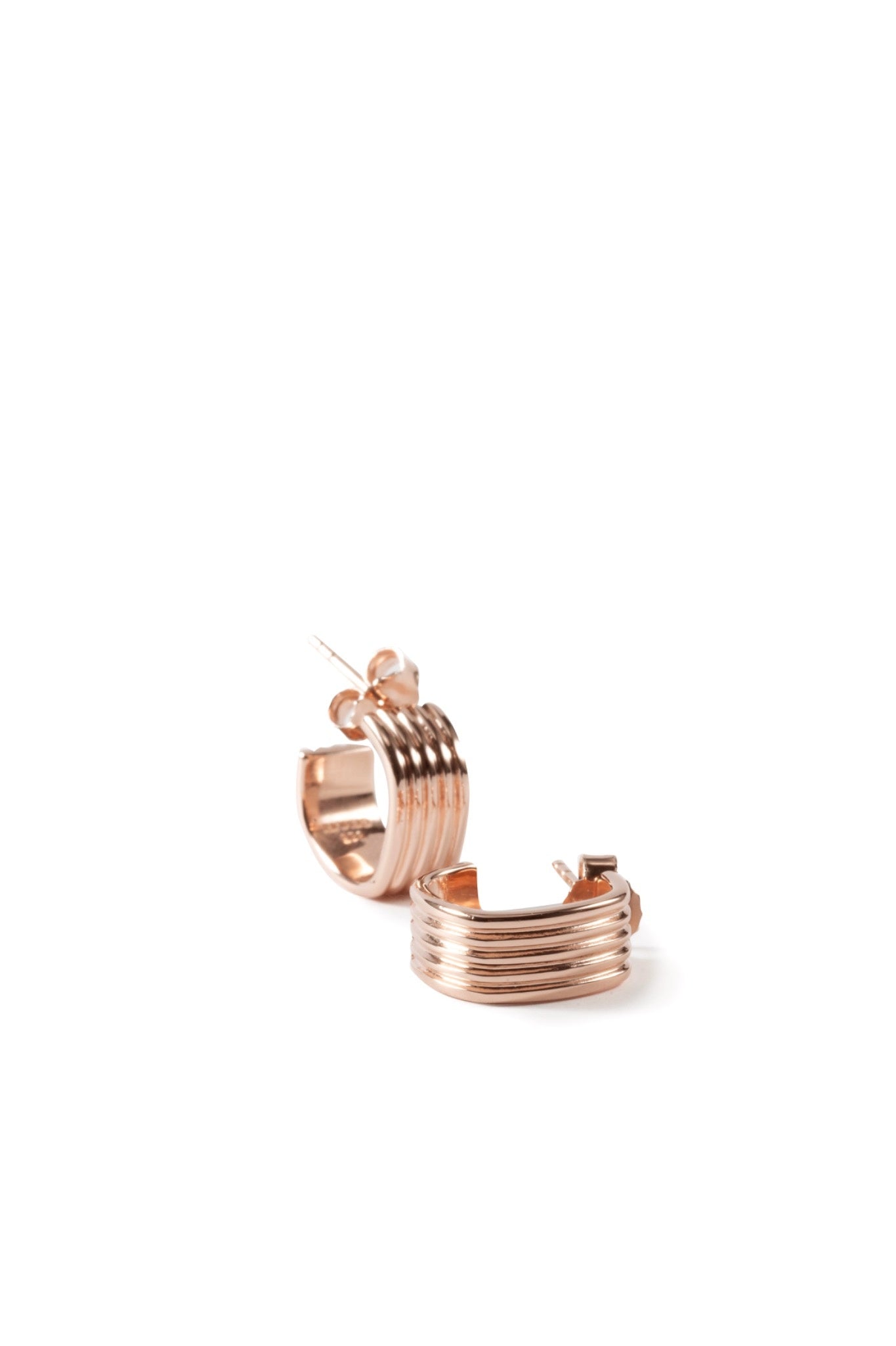 Linéa Hoops – 18k Rose Gold Plated