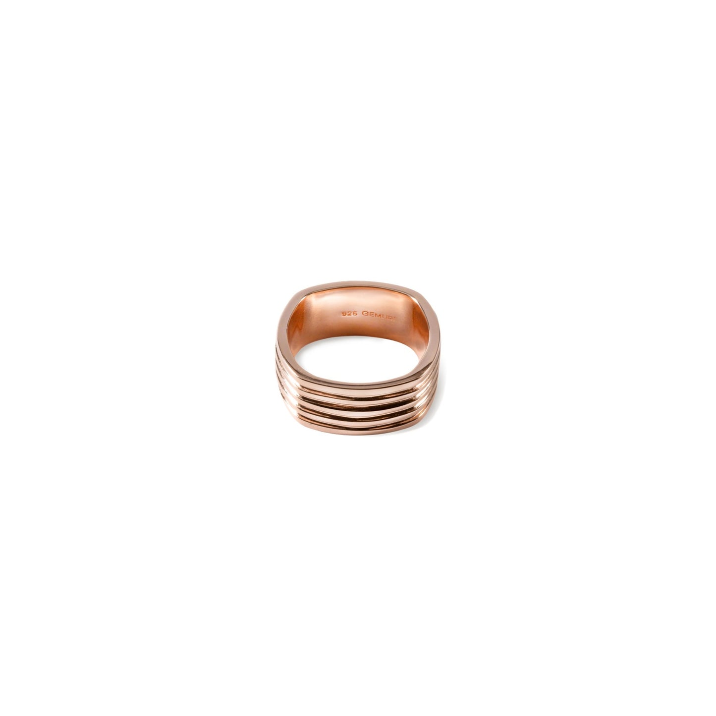 Echo Square Ring – 18K Rose Gold Plated