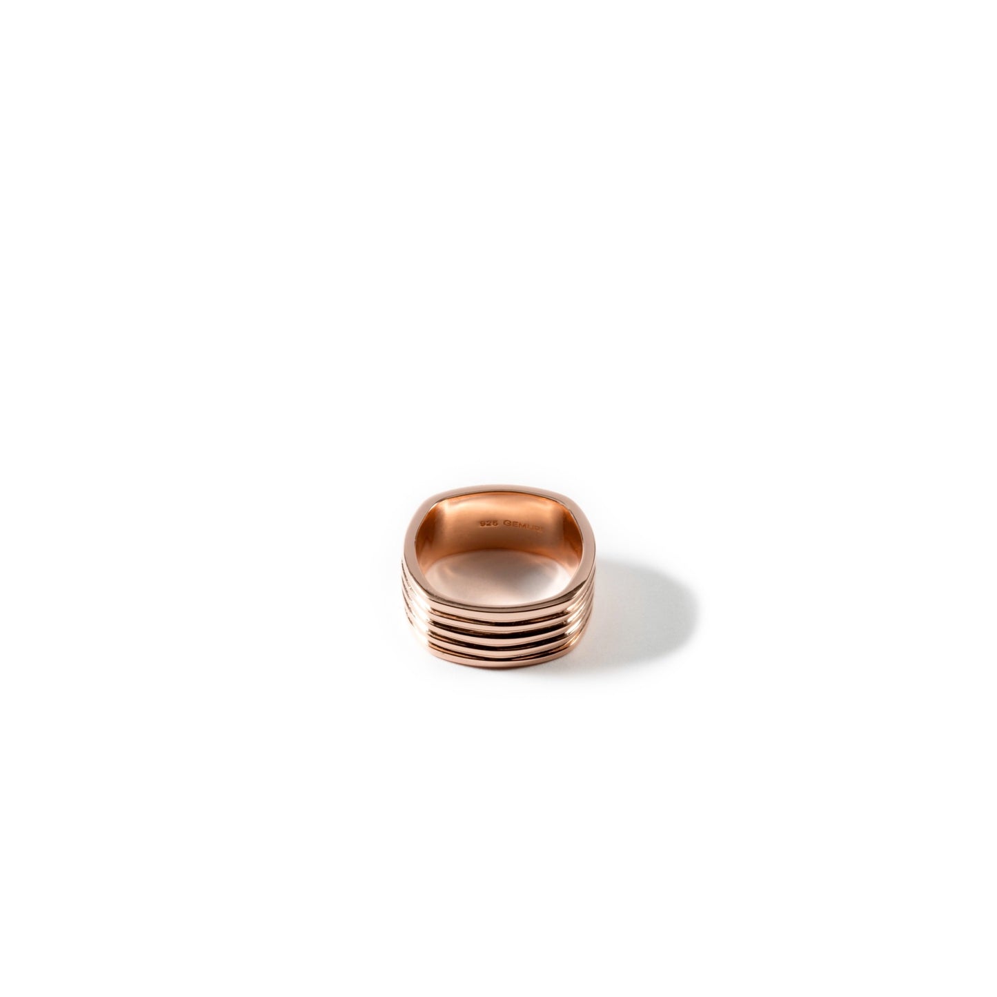 Echo Square Ring – 18K Rose Gold Plated